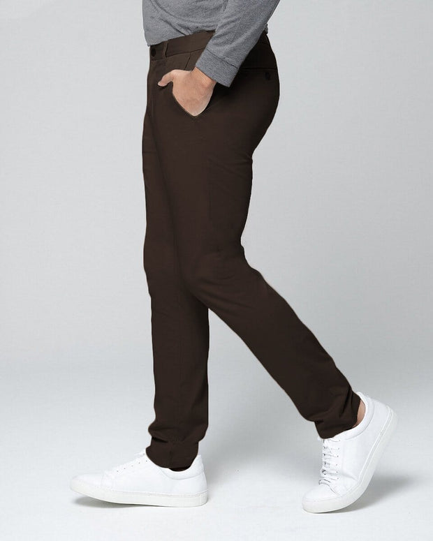 Chocolate Brown | Tech Chino Pants (Slim)