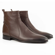 Raphael Tobacco Men's Chelsea Genuine Leather Boots - Leather Sole