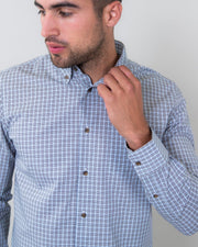 Micro Plaid | Stretch Button Down Shirt