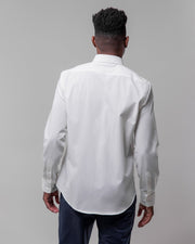 White | Stretch Button Down Shirt